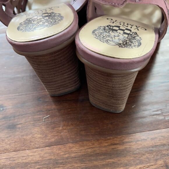 Vince Camuto Mauve Beverly Sandals Size 8.5 W - Picture 4 of 6